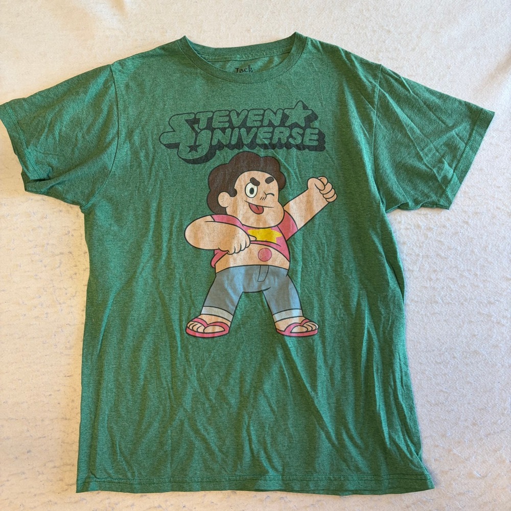 Jack of all Trades Steven Universe T Shirt Large Green Graphic Cartoon Network